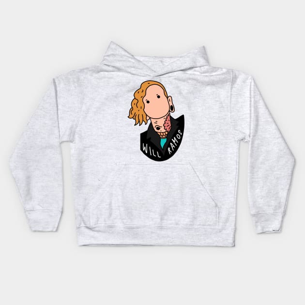 Will Ramos Lorna Shore Cartoon Kids Hoodie by Raywolf